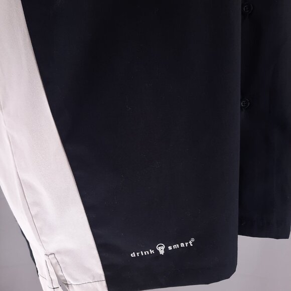 Canadian Club Whiskey Black Camp Shirt Men's Size XL Embroidered Spell out - Picture 7 of 9